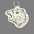 Paper Air Freshener - Roaring Lion Head Tag W/ Tab